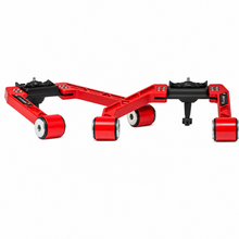 Load image into Gallery viewer, Red adjustable upper control arm kit for lowered Ford F-150 trucks
