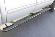 Load image into Gallery viewer, Lund 01-13 Chevy Silverado 1500 Crew Cab 5in. Oval Curved Steel Nerf Bars - Black - Black Ops Auto Works