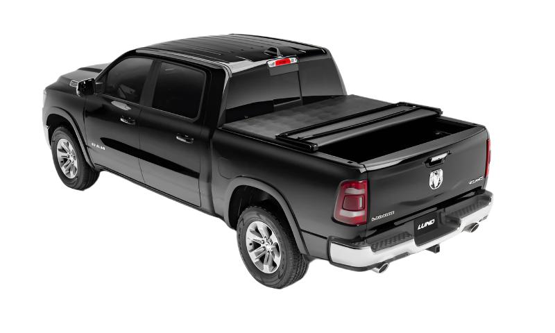Lund 02-17 Dodge Ram 1500 (5.5ft. Bed) Genesis Tri-Fold Tonneau Cover - Black - Black Ops Auto Works
