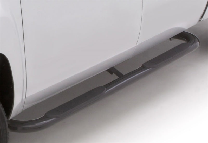 Lund 03-09 Dodge Ram 2500 Quad Cab 4in. Oval Curved Steel Nerf Bars - Black - Black Ops Auto Works