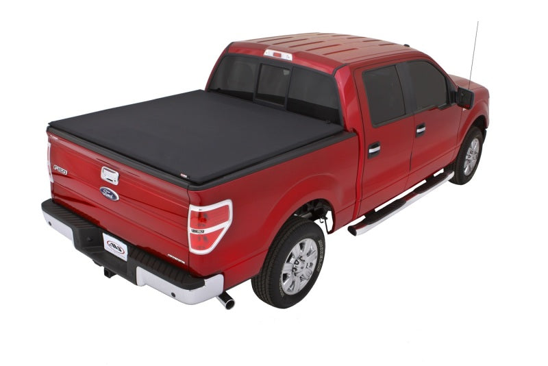Lund 04-14 Ford F-150 (5.5ft. Bed) Genesis Elite Tri-Fold Tonneau Cover - Black - Black Ops Auto Works