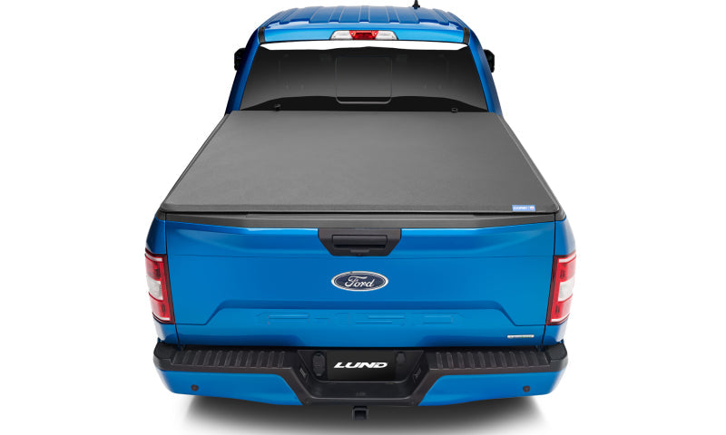 Lund 04-14 Ford F-150 (5.5ft. Bed) Genesis Elite Tri-Fold Tonneau Cover - Black - Black Ops Auto Works