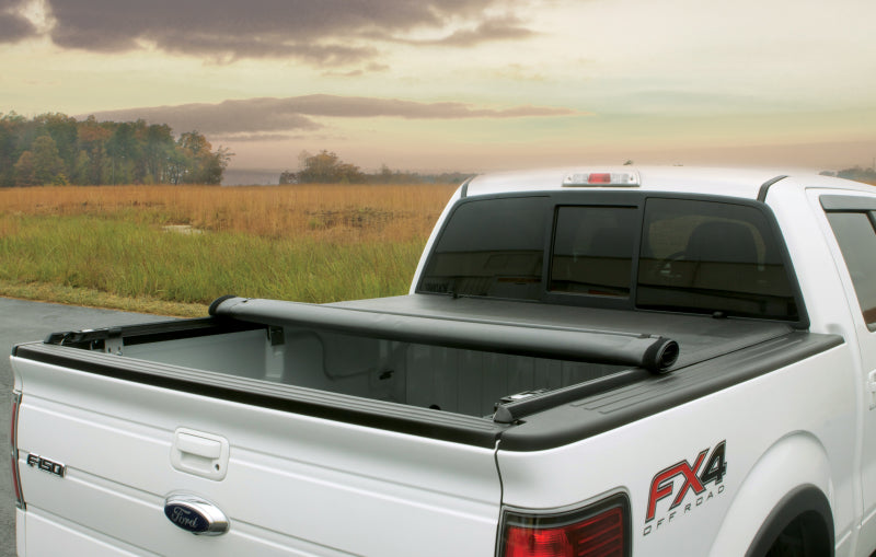 Lund 04-18 Ford F-150 (8ft. Bed) Genesis Roll Up Tonneau Cover - Black - Black Ops Auto Works