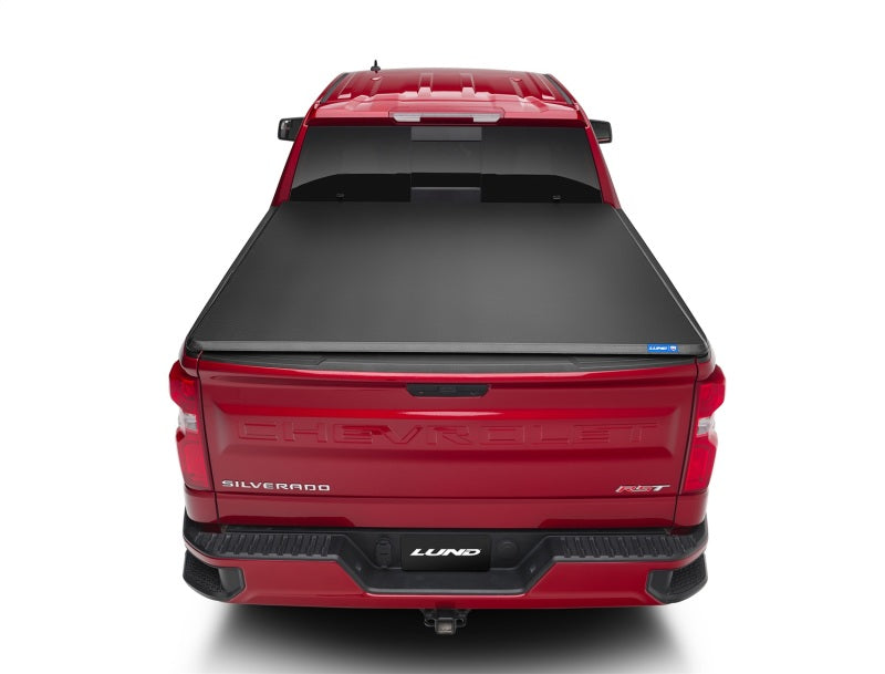 Lund 07-13 Chevy Silverado 1500 (6.5ft. Bed) Genesis Tri-Fold Tonneau Cover - Black - Black Ops Auto Works