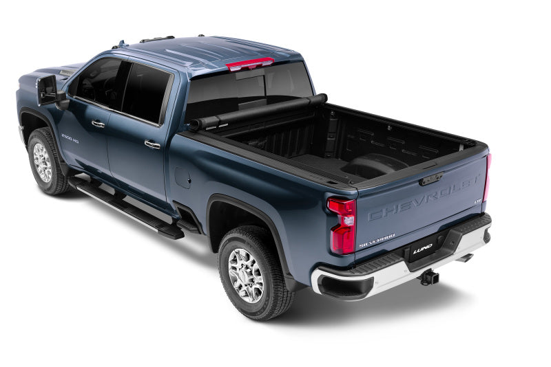 Lund 07-17 Chevy Silverado 1500 (5.5ft. Bed) Genesis Elite Roll Up Tonneau Cover - Black - Black Ops Auto Works