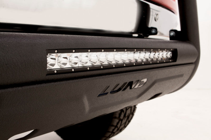 Lund 07-17 Chevy Silverado 1500 Bull Bar w/Light & Wiring - Black - Black Ops Auto Works