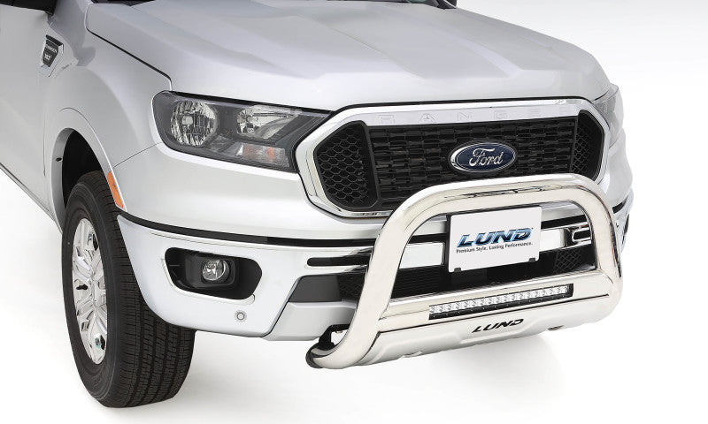 Lund 07-17 Chevy Silverado 1500 Bull Bar w/Light & Wiring - Polished - Black Ops Auto Works