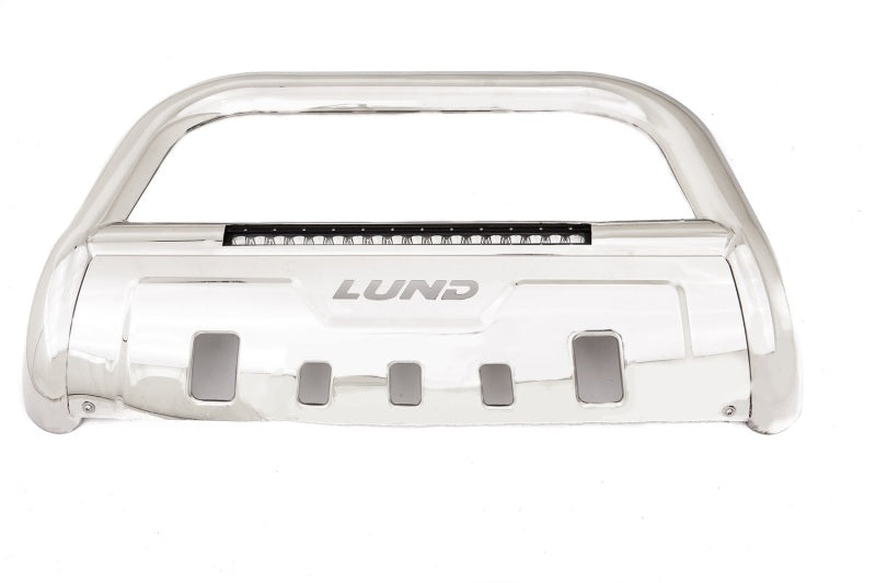 Lund 07-17 Chevy Silverado 1500 Bull Bar w/Light & Wiring - Polished - Black Ops Auto Works
