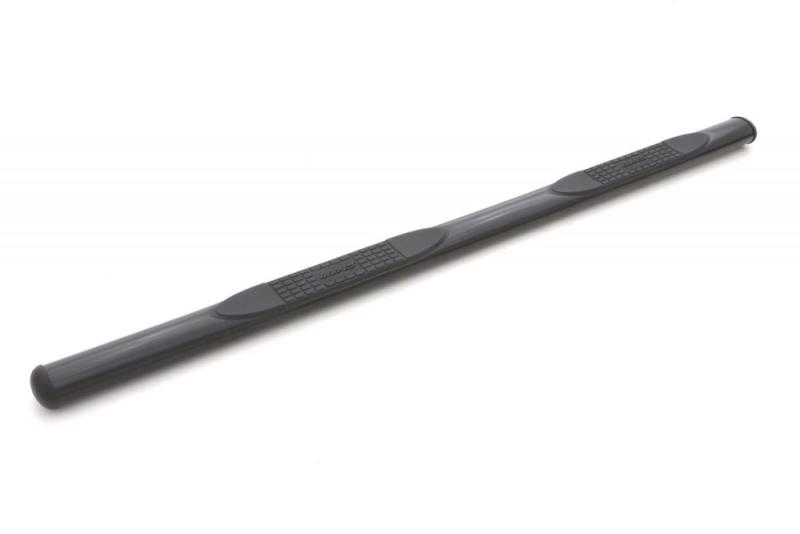Lund 07-17 Chevy Silverado 1500 Crew Cab 4in. Oval Straight Steel Nerf Bars - Black - Black Ops Auto Works