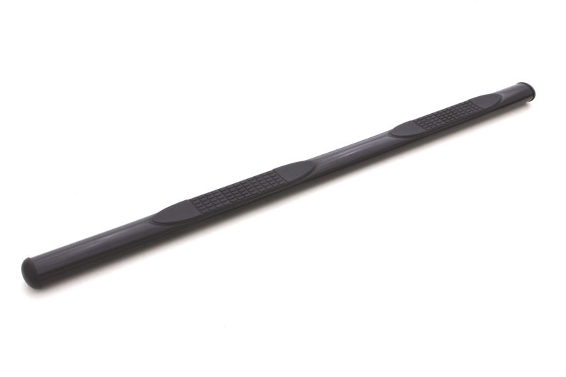Lund 07-17 Chevy Silverado 1500 Crew Cab 4in. Oval Straight Steel Nerf Bars - Black - Black Ops Auto Works