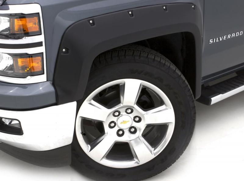Lund 09-14 Ford F-150 (Ex Raptor) RX-Rivet Style Textured Elite Series Fender Flares - Black (4 Pc.) - Black Ops Auto Works