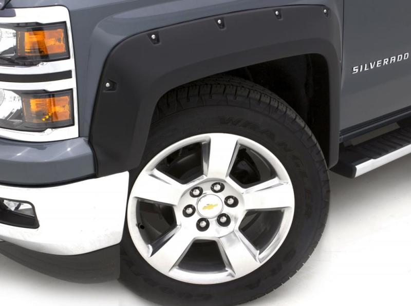 Lund 09-14 Ford F-150 (Ex Raptor) RX-Rivet Style Textured Elite Series Fender Flares - Black (4 Pc.) - Black Ops Auto Works