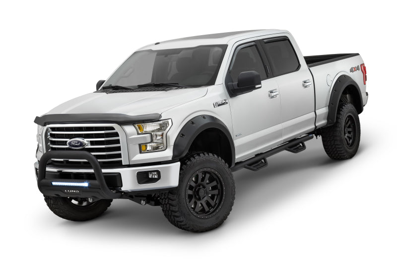 Lund 09-14 Ford F-150 (Ex Raptor) RX-Rivet Style Textured Elite Series Fender Flares - Black (4 Pc.) - Black Ops Auto Works
