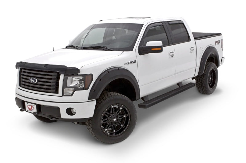 Lund 09-14 Ford F-150 (Ex Raptor) RX-Rivet Style Textured Elite Series Fender Flares - Black (4 Pc.) - Black Ops Auto Works