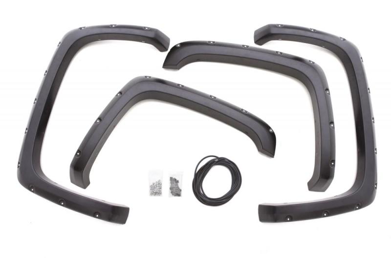 Lund 09-14 Ford F-150 (Excl Raptor) RX-Rivet Style Smooth Elite Series Fender Flares - Black (4 Pc.) - Black Ops Auto Works