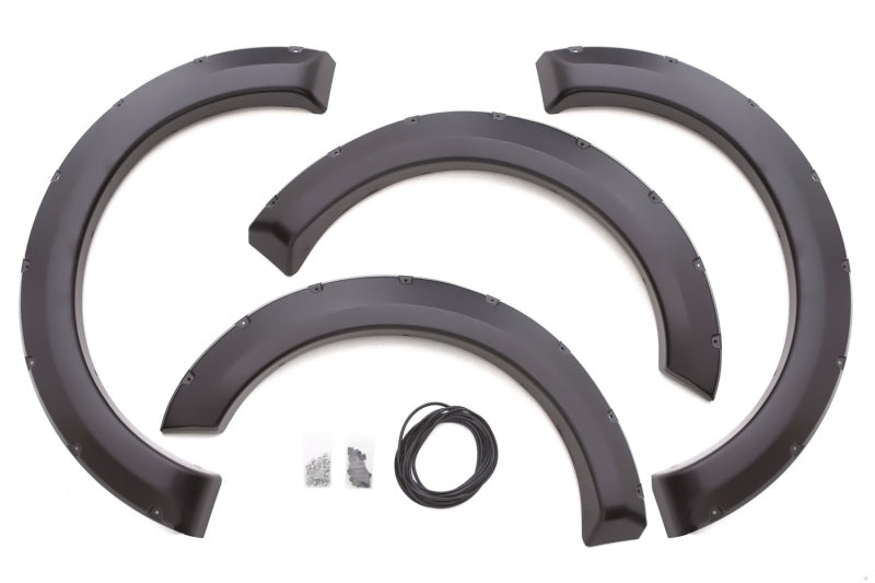 Lund 09-14 Ford F-150 (Excl Raptor) RX-Rivet Style Smooth Elite Series Fender Flares - Black (4 Pc.) - Black Ops Auto Works