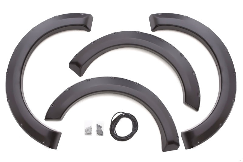 Lund 09-14 Ford F-150 (Excl Raptor) RX-Rivet Style Smooth Elite Series Fender Flares - Black (4 Pc.) - Black Ops Auto Works