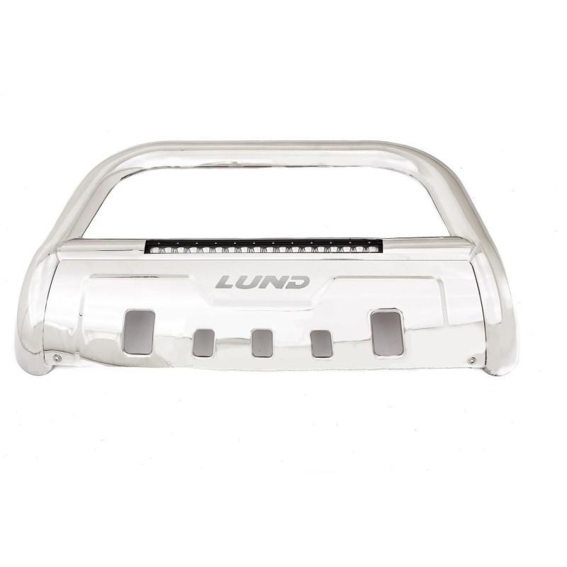 Lund 10-17 Dodge Ram 2500 Bull Bar w/Light & Wiring - Polished - Black Ops Auto Works