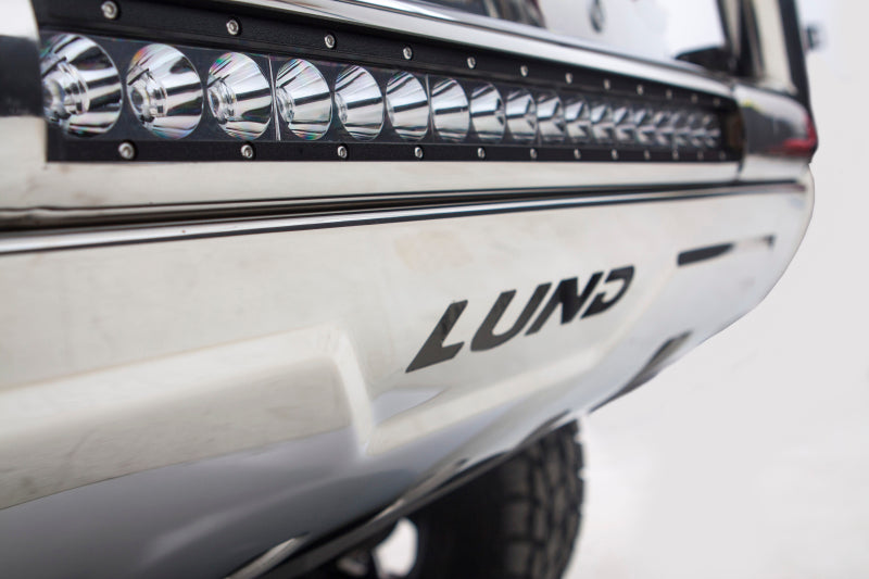 Lund 10-17 Dodge Ram 2500 Bull Bar w/Light & Wiring - Polished - Black Ops Auto Works