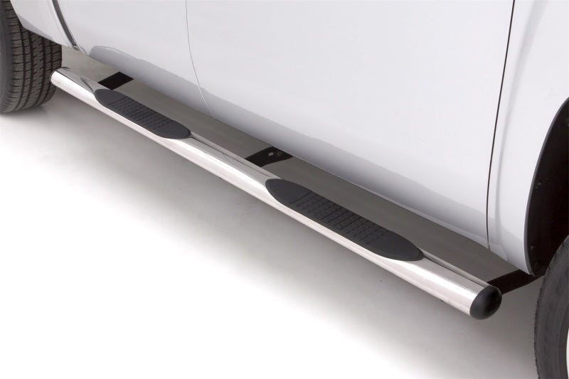 Lund 10-17 Dodge Ram 2500 Crew Cab 4in. Oval Straight SS Nerf Bars - Polished - Black Ops Auto Works