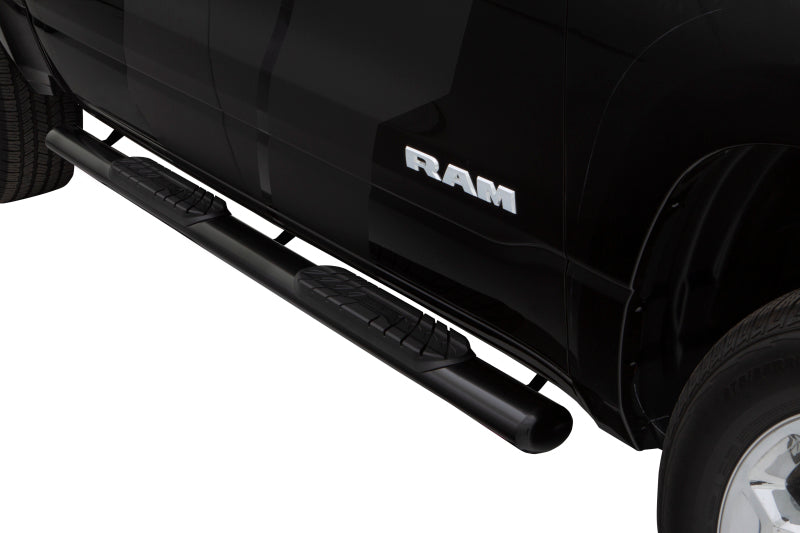 Lund 10-17 Dodge Ram 2500 Crew Cab 4in. Oval Straight Steel Nerf Bars - Black - Black Ops Auto Works