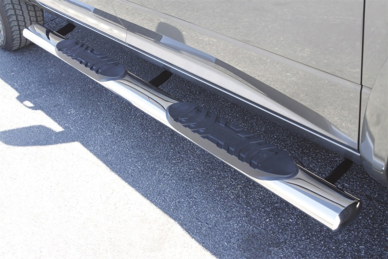 Lund 10-17 Dodge Ram 2500 Crew Cab 5in. Oval Straight SS Nerf Bars - Polished - Black Ops Auto Works