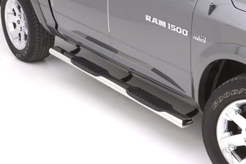 Lund 10-17 Dodge Ram 2500 Crew Cab 5in. Oval Straight SS Nerf Bars - Polished - Black Ops Auto Works