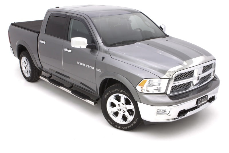 Lund 10-17 Dodge Ram 2500 Crew Cab 5in. Oval Straight SS Nerf Bars - Polished - Black Ops Auto Works