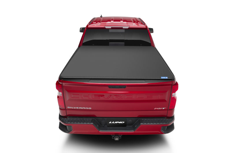 Lund 14-17 Chevy Silverado 1500 (6.5ft. Bed) Genesis Elite Tri-Fold Tonneau Cover - Black - Black Ops Auto Works