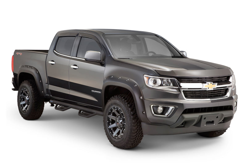 Lund 15-17 Chevy Colorado Crew Cab Terrain HX Step Nerf Bars - Black - Black Ops Auto Works