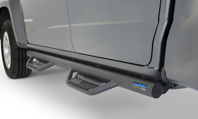 Lund 15-17 Chevy Colorado Crew Cab Terrain HX Step Nerf Bars - Black - Black Ops Auto Works