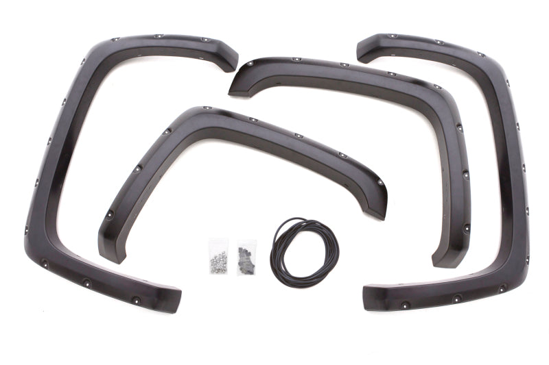 Lund 15-17 Ford F-150 RX-Rivet Style Textured Elite Series Fender Flares - Black (4 Pc.) - Black Ops Auto Works