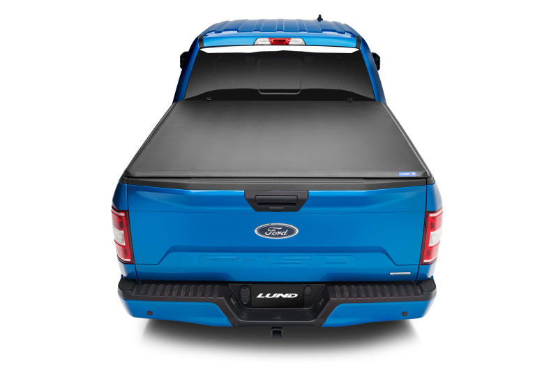 Lund 15-18 Ford F-150 Styleside (5.5ft. Bed) Hard Fold Tonneau Cover - Black - Black Ops Auto Works