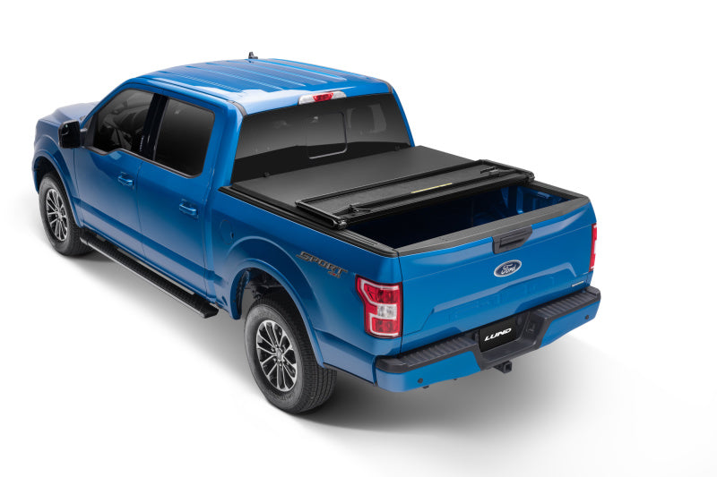 Lund 15-18 Ford F-150 Styleside (5.5ft. Bed) Hard Fold Tonneau Cover - Black - Black Ops Auto Works