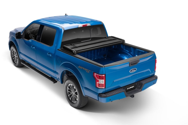 Lund 15-18 Ford F-150 Styleside (5.5ft. Bed) Hard Fold Tonneau Cover - Black - Black Ops Auto Works