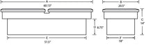 Load image into Gallery viewer, Lund 82-05 Chevy S10 (Long Bed) Ultima Dual Lid Gull Wing Crossover Tool Box - Brite - Black Ops Auto Works