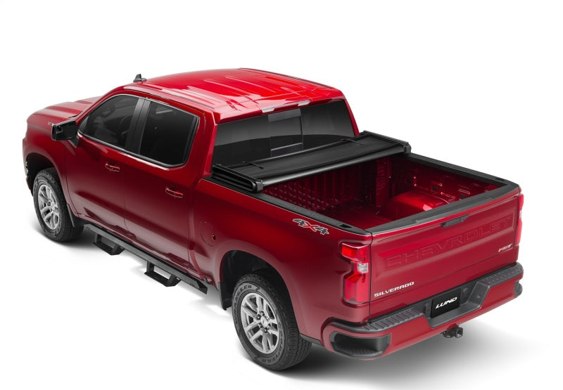 Lund 99-07 Chevy Silverado 1500 (6.5ft. Bed) Genesis Tri-Fold Tonneau Cover - Black - Black Ops Auto Works
