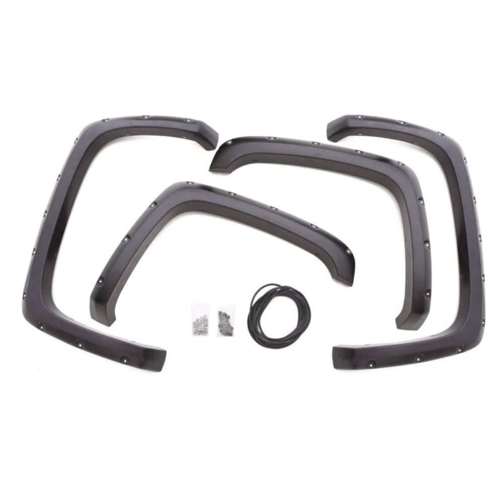 Lund 99-07 Chevy Silverado 1500 RX-Rivet Style Textured Elite Series Fender Flares - Black (4 Pc.) - LUND LNDRX103T