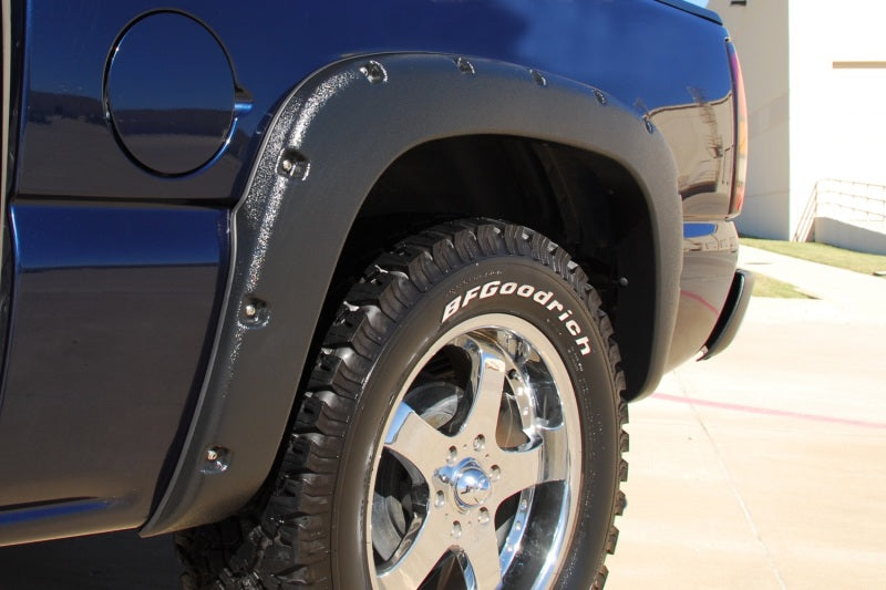 Lund 99-07 Chevy Silverado 1500 RX-Rivet Style Textured Elite Series Fender Flares - Black (4 Pc.) - Black Ops Auto Works
