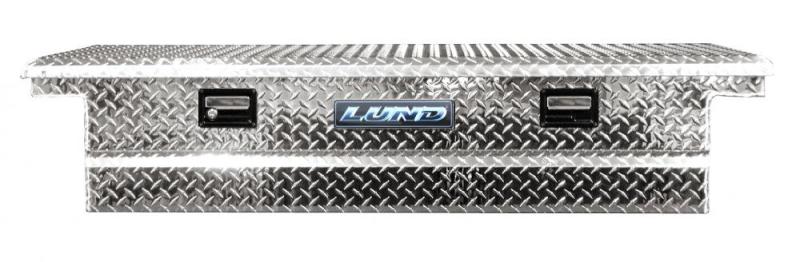Lund 67-99 Chevy CK Ultima Low Profile Single Lid Crossover Tool Box - Brite - LUND LND9100LP
