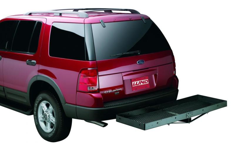Lund Universal 20in X 60in Basic Cargo Carrier For 2in Hitches - Black - Black Ops Auto Works