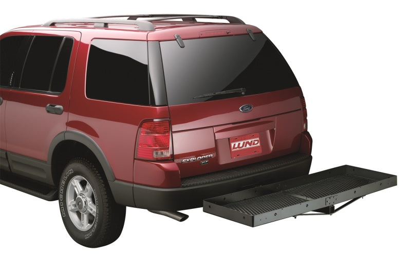 Lund Universal 20in X 60in Basic Cargo Carrier For 2in Hitches - Black - Black Ops Auto Works