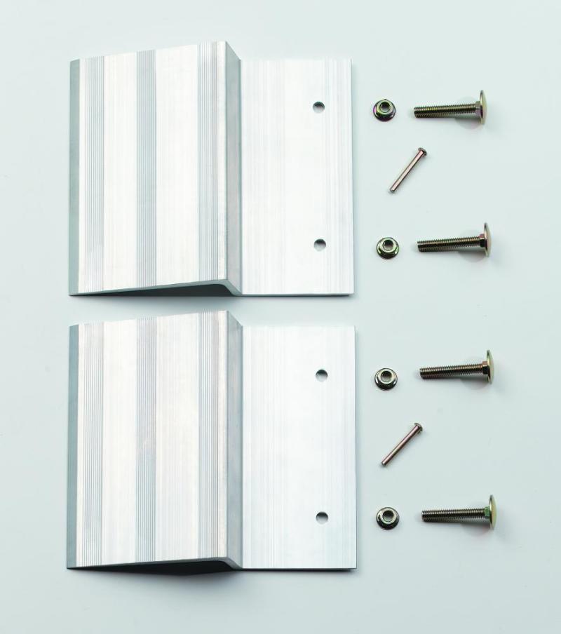 Lund Universal Ramp Kit For 2X8in To 2X10in Planks 9X7.5X2.25in - Silver - Black Ops Auto Works