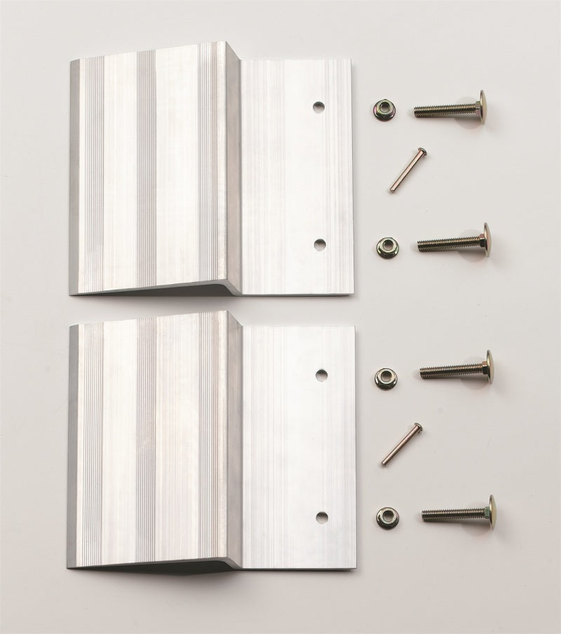 Lund Universal Ramp Kit For 2X8in To 2X10in Planks 9X7.5X2.25in - Silver - Black Ops Auto Works
