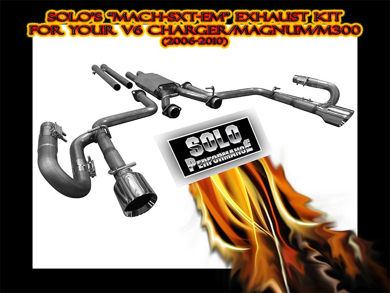 MACH-SXT-EM Cat Back Exhaust System 2006-2010 Dodge Charger Dodge Magnum Chrysler 300 V6 - Black Ops Auto Works