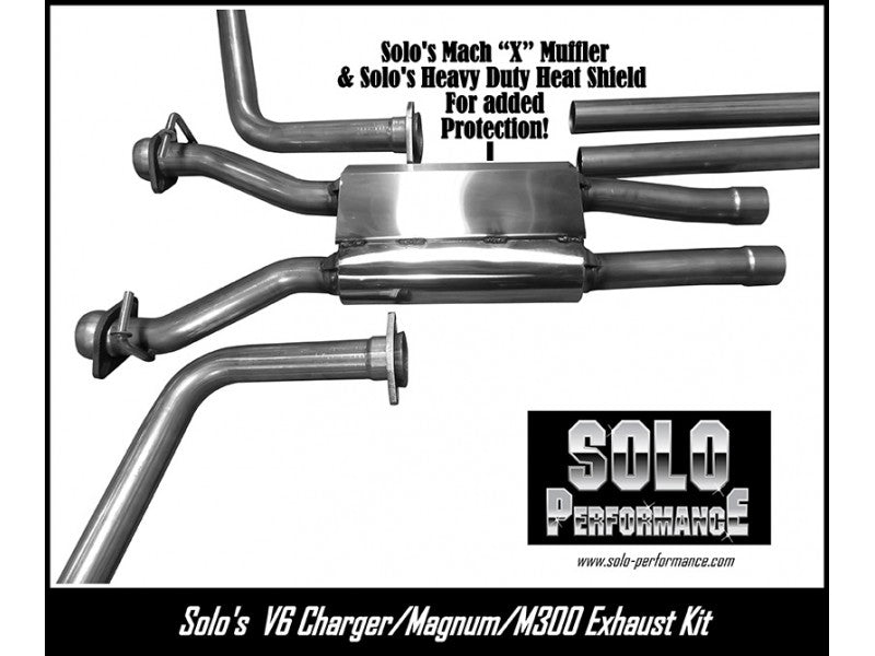 MACH-SXT-EM Cat Back Exhaust System 2006-2010 Dodge Charger Dodge Magnum Chrysler 300 V6 - Black Ops Auto Works