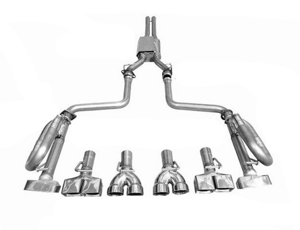 MACH-X-V6-CH Cat Back Exhaust 2009-2014 Dodge Challenger 3.5L/3.6L - Black Ops Auto Works