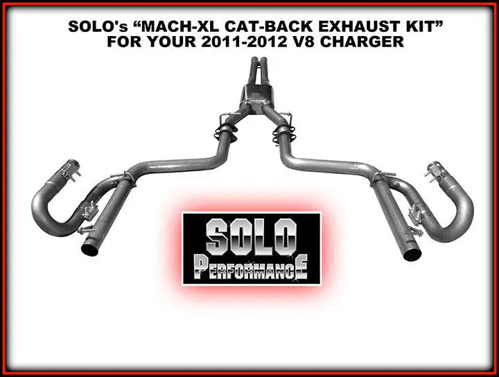 Mach-XL Cat Back 2011-2014 Dodge Charger V8 Hemi - Black Ops Auto Works