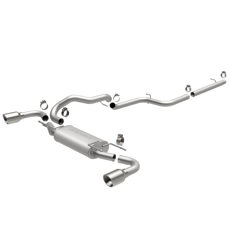 MagnaFlow 10-12 Mazda 3 L4 2.5L Hatchback Split Rear Exit Stainless Cat Back Performance Exhaust - Black Ops Auto Works