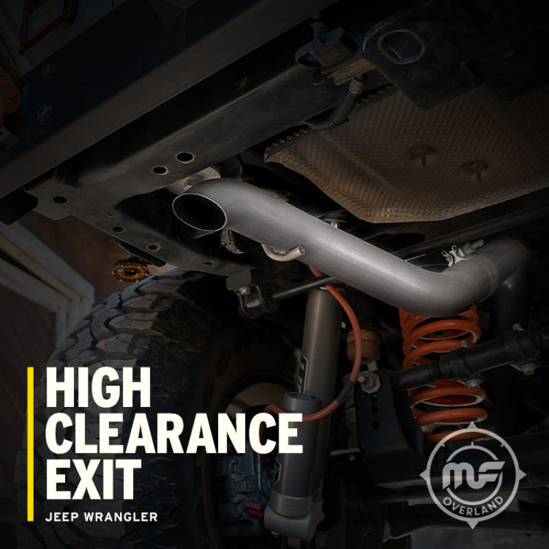 MagnaFlow 12-18 Jeep Wrangler 2.5in Overland Series Cat-Back Exhaust - Black Ops Auto Works